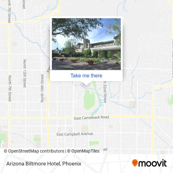 Mapa de Arizona Biltmore Hotel