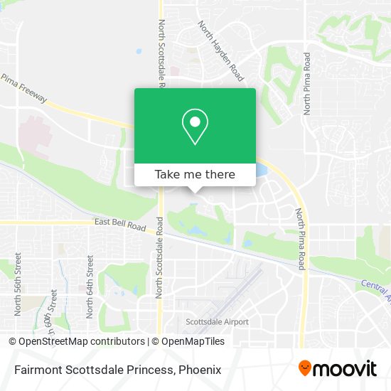 Fairmont Scottsdale Princess map