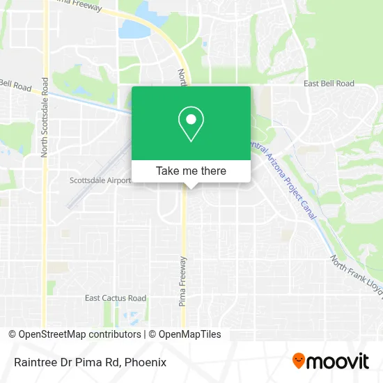 Raintree Dr Pima Rd map