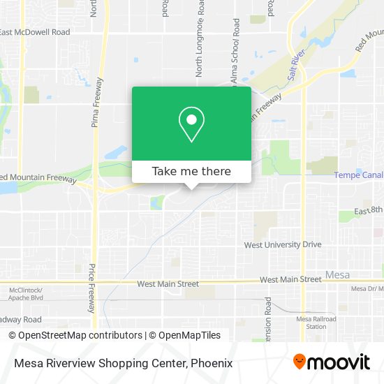 Mesa Riverview Shopping Center map