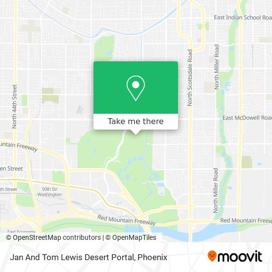 Jan And Tom Lewis Desert Portal map