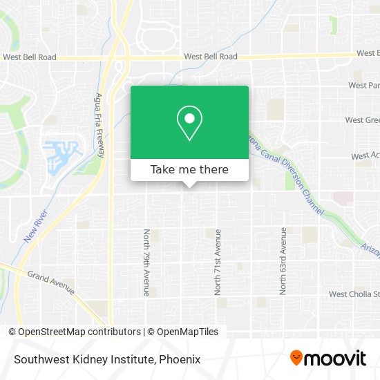 Mapa de Southwest Kidney Institute