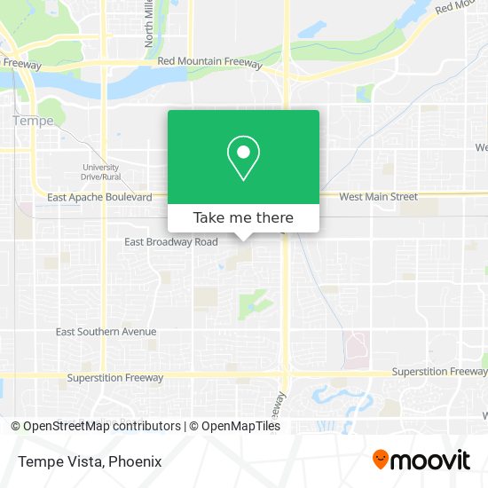 Mapa de Tempe Vista