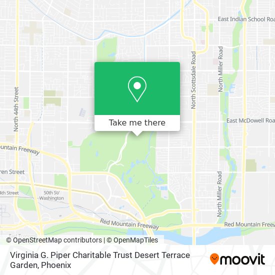 Mapa de Virginia G. Piper Charitable Trust Desert Terrace Garden