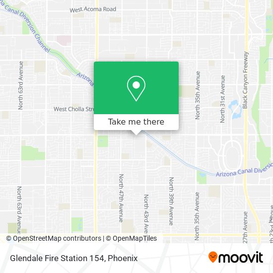 Glendale Fire Station 154 map