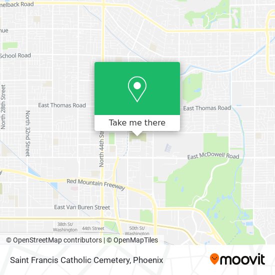 Saint Francis Catholic Cemetery map