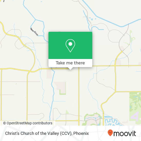 Christ's Church of the Valley (CCV) map