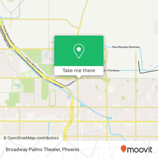 Broadway Palms Theater map