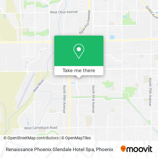 Renaissance Phoenix Glendale Hotel Spa map