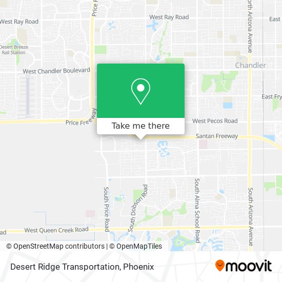 Mapa de Desert Ridge Transportation