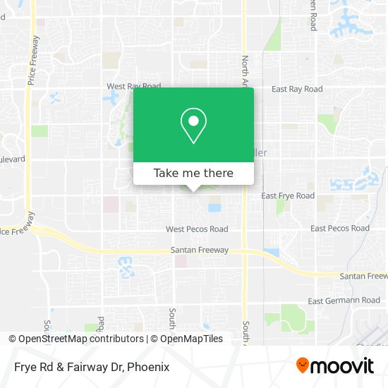 Frye Rd & Fairway Dr map