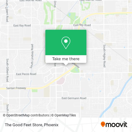 The Good Feet Store map