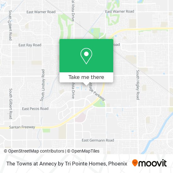 The Towns at Annecy by Tri Pointe Homes map