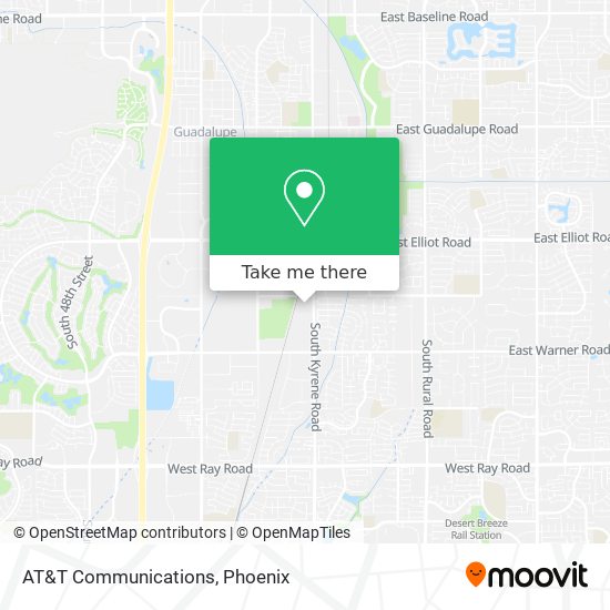 AT&T Communications map