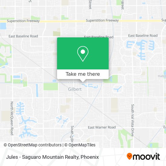 Mapa de Jules - Saguaro Mountain Realty