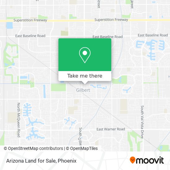 Arizona Land for Sale map