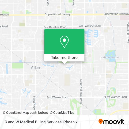 Mapa de R and W Medical Billing Services