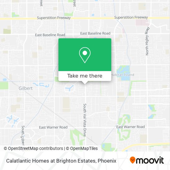 Mapa de Calatlantic Homes at Brighton Estates