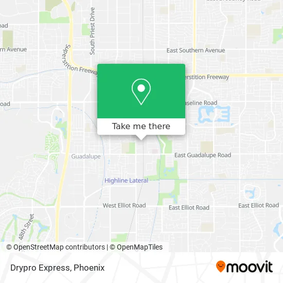 Drypro Express map