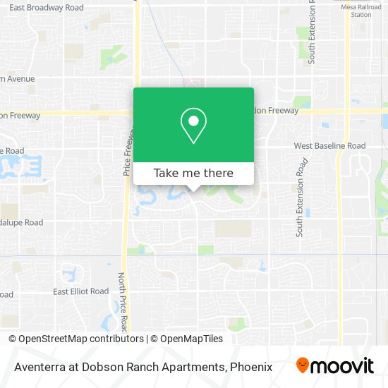 Mapa de Aventerra at Dobson Ranch Apartments