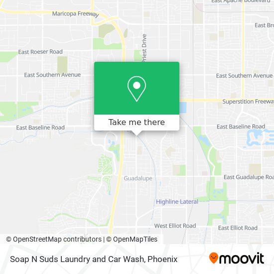 Soap N Suds Laundry and Car Wash map