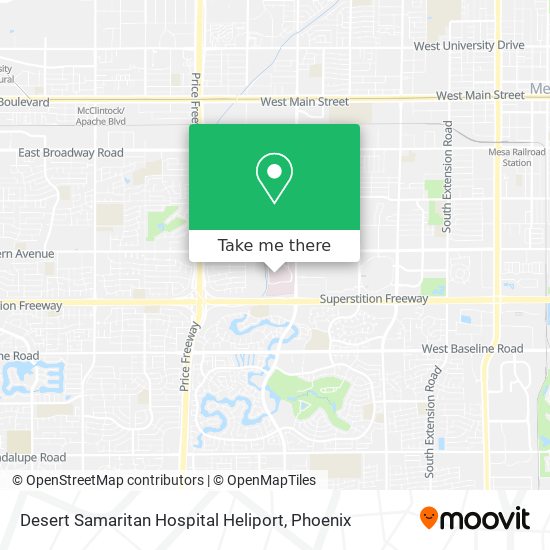 Mapa de Desert Samaritan Hospital Heliport