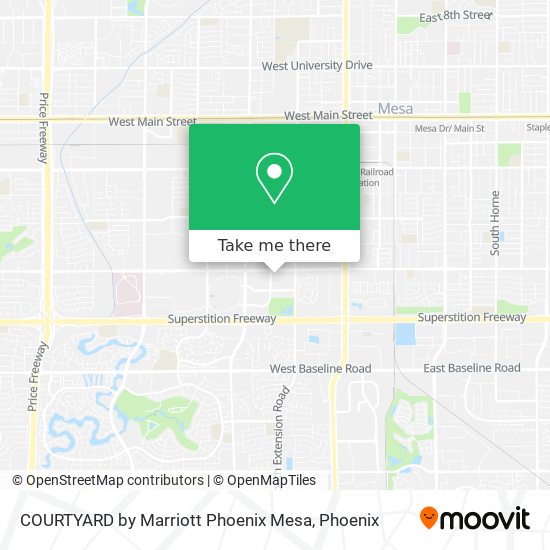 Mapa de COURTYARD by Marriott Phoenix Mesa