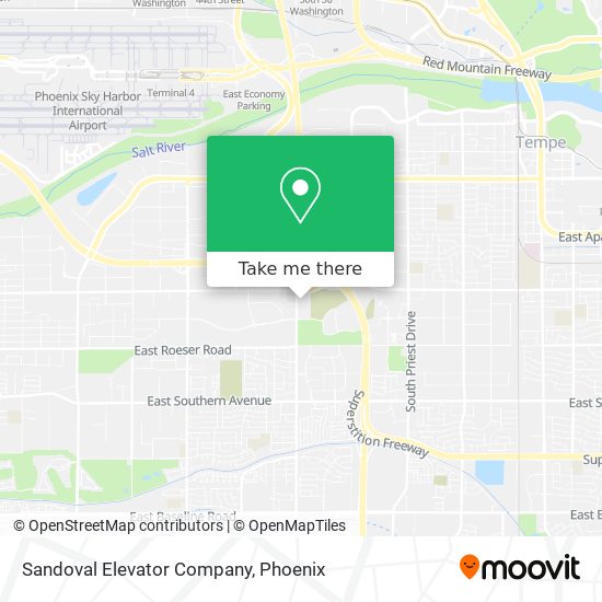 Sandoval Elevator Company map