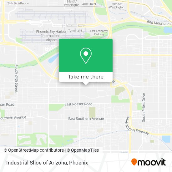 Industrial Shoe of Arizona map