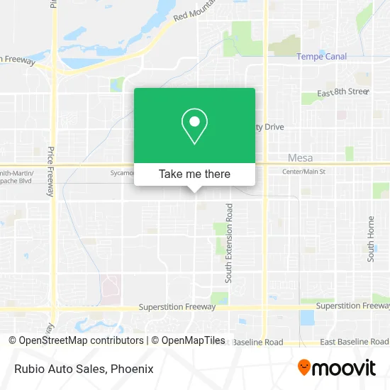 Rubio Auto Sales map