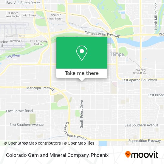 Colorado Gem and Mineral Company map