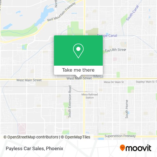 Payless Car Sales map