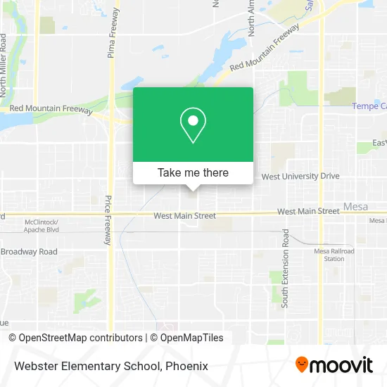 Webster Elementary School map