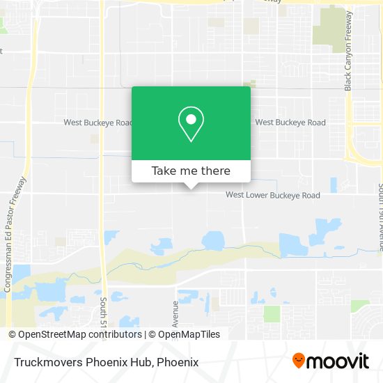 Mapa de Truckmovers Phoenix Hub