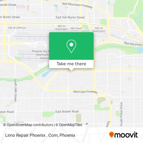 Limo Repair Phoenix . Com map