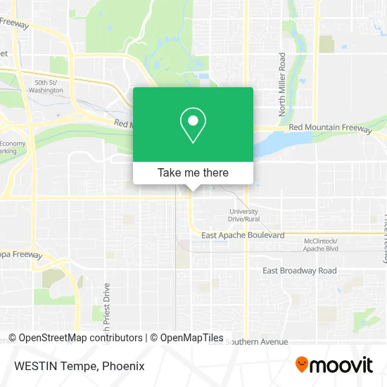 WESTIN Tempe map