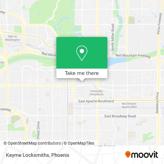 Keyme Locksmiths map