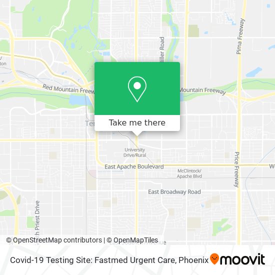 Covid-19 Testing Site: Fastmed Urgent Care map