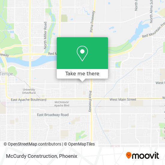 McCurdy Construction map