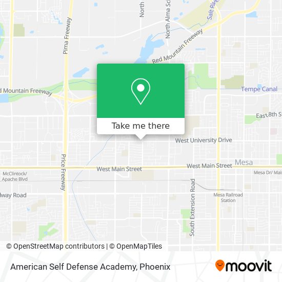 Mapa de American Self Defense Academy