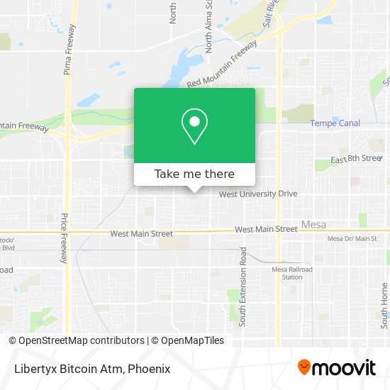 Mapa de Libertyx Bitcoin Atm