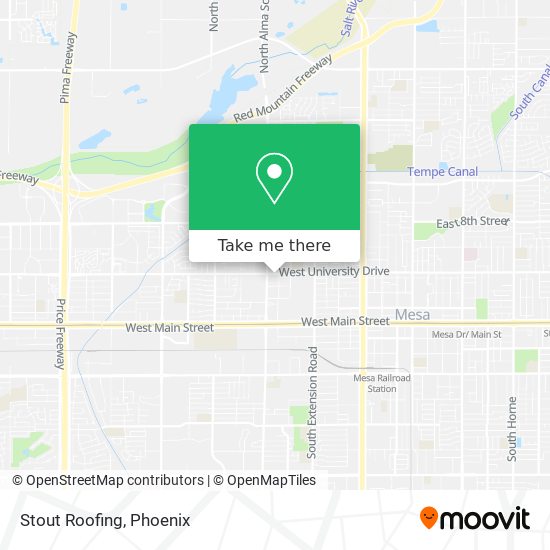 Stout Roofing map