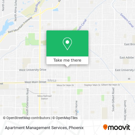 Apartment Management Services map