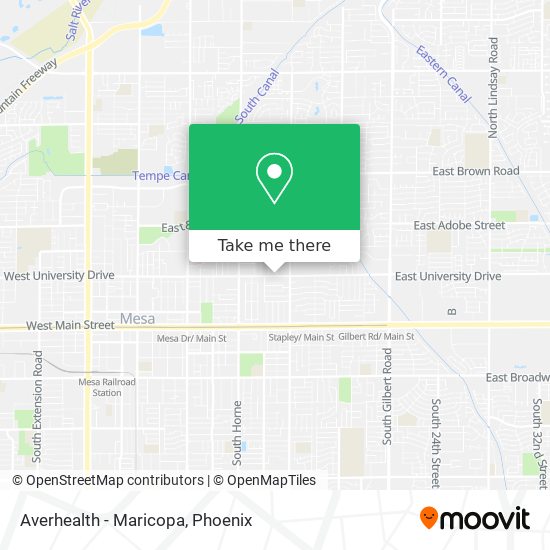 Averhealth - Maricopa map