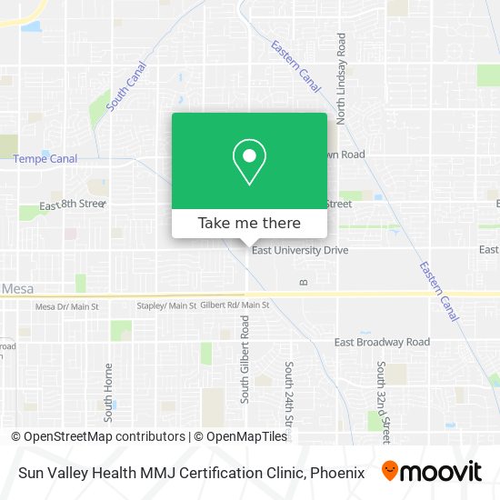 Mapa de Sun Valley Health MMJ Certification Clinic