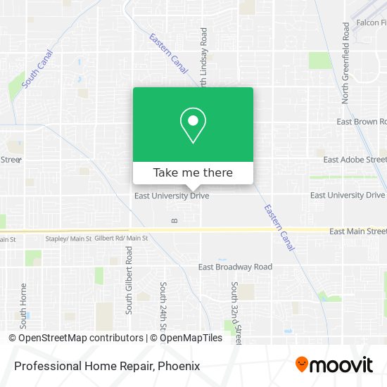 Professional Home Repair map