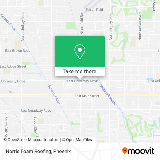 Norris Foam Roofing map