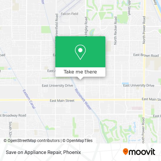 Save on Appliance Repair map