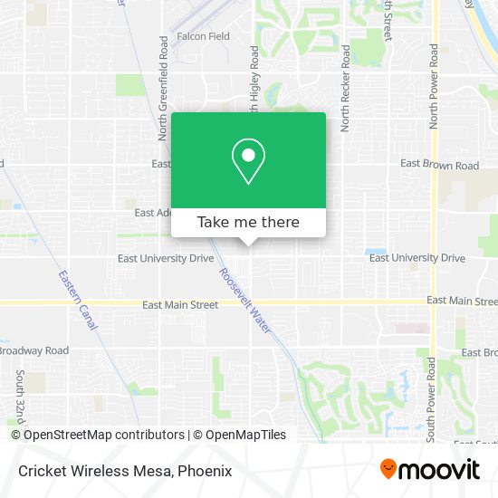 Cricket Wireless Mesa map