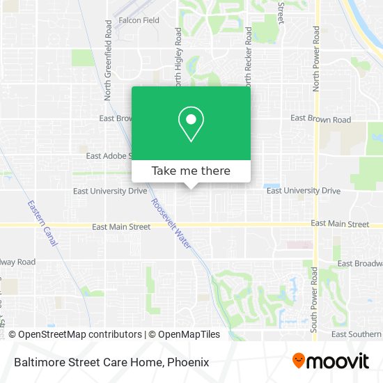 Baltimore Street Care Home map